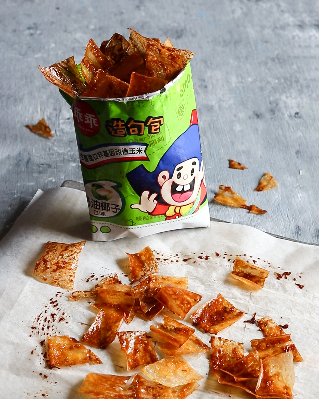 像爆！只要三種材料，輕鬆復刻綠色口味乖乖(米紙食譜)