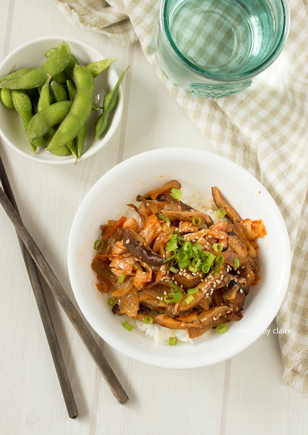 韓式泡菜炒鮮菇