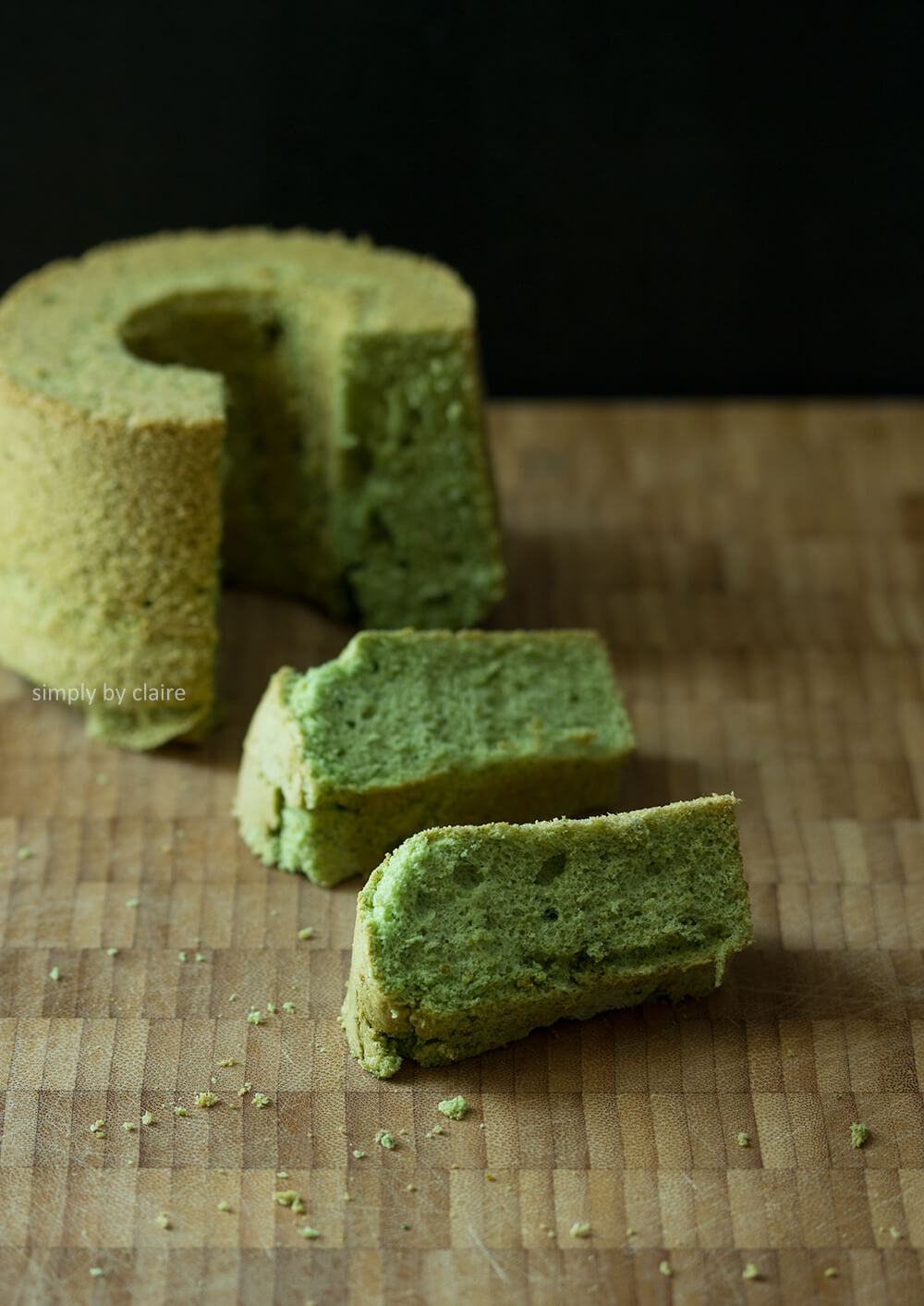 迷你抹茶戚風蛋糕